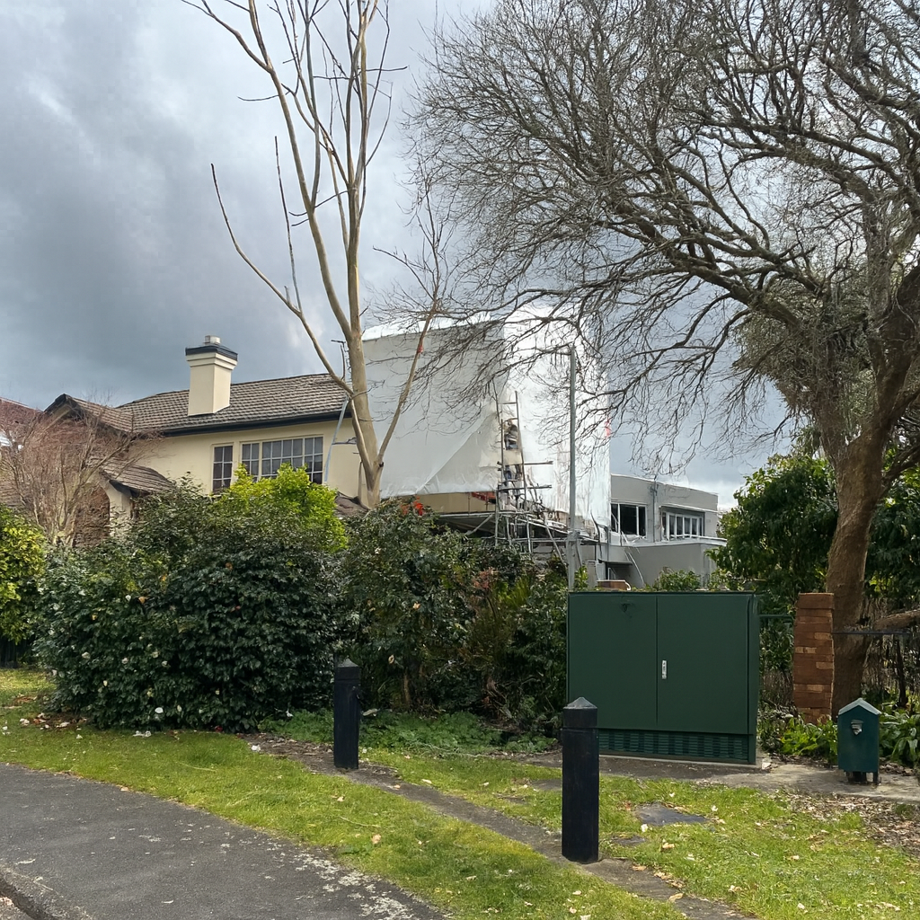 Graffiti removed